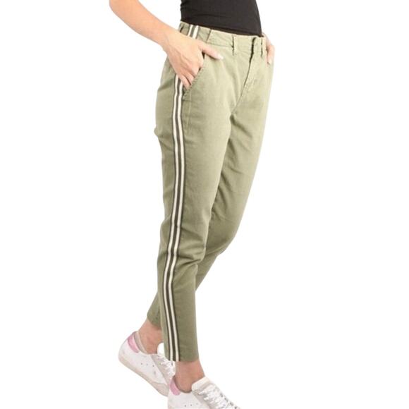 L'AGENCE Green Ankle Cropped Jeans Tapered Fit - PRELOVED - Picture 1 of 8